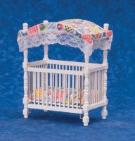 (image for) White Canopy Crib