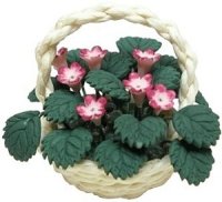 (image for) Small Pink Flowers in Basket