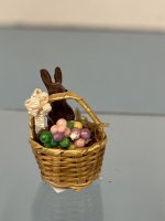 (image for) Easter Basket with Bunny and Eggs