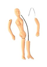 (image for) 1/2" scale porcelain woman doll set