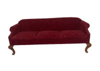 (image for) Vintage Red Upholstered Sofa