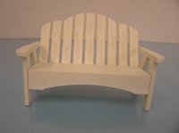 (image for) White Adirondack Settee