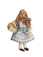 (image for) Girl with Basket in Blue Gingham