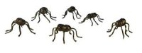 (image for) Set of Six Black Spiders