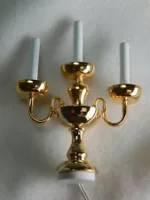 (image for) Miniature Light 3 Candlestick Lamp