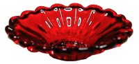 (image for) Crystal Red Glass Platter