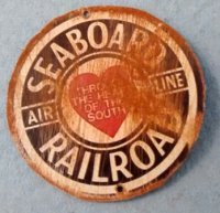 (image for) Tin Sign Seaboard Railroad