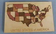 (image for) United States Wooden Puzzle