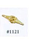 (image for) Triangle Hinge, Gold Plated Brass, 4/Pkg.