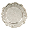 (image for) Large Silver Colored Metal Tray