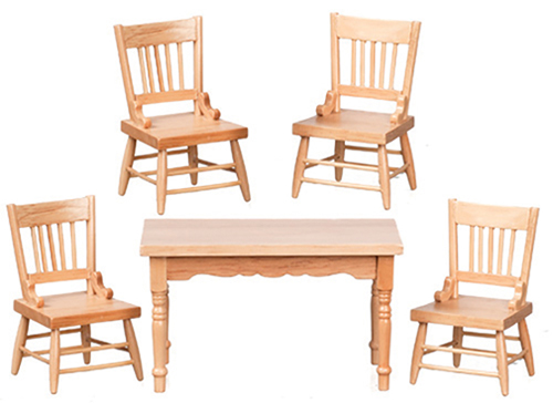 (image for) Oak Kitchen Table and Chairs - Click Image to Close