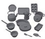 (image for) Cookware Kit, Black, 14 Pcs.