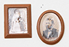 (image for) Brown Framed Sepia Photos, 2/Pc