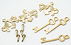 (image for) Chippendale Key Plate w/Key and Nail