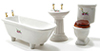 Bath, 3 Piece Set with Small Decals