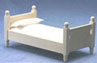 Bed, Unfinished, with White Cover