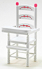 (image for) High Chair, White, Abc Decal