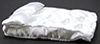 (image for) Double Mattress with Pillows, White Fabric