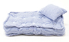 (image for) Single Mattress with Pillow, Blue/White