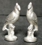 'Staffordshire' Style ornaments 'Parrots'