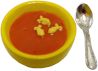 (image for) Tomato Soup with Spoon and Goldfish