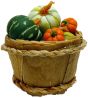 (image for) Pumpkins and Gourds in Bushel Basket