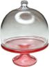 (image for) Pink Glass Cake Stand