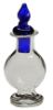 (image for) Glass Perfume/Decanter with Blue Twist