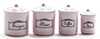 (image for) Canister Set, 4 Piece - Pink