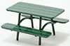 (image for) 1/24th Green Picnic Table