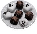 (image for) Halloween Petit Fours on a Plate