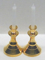 (image for) Brass Candlesticks with Candles