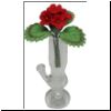 (image for) Red Geranium in Pipe Vase