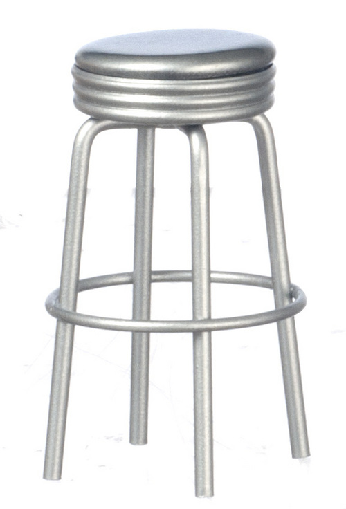 1950"s Style Silver Stool