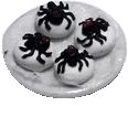 (image for) Plate with 4 Spider Cakes