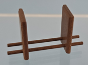 (image for) Mid Century Modern Bookends in Cherry