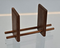 (image for) Mid Century Modern Bookends in Walnut