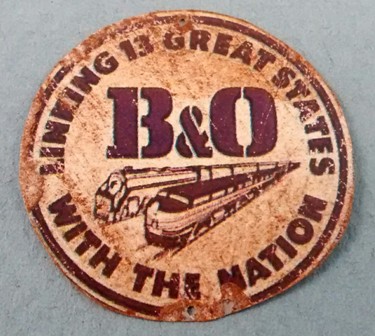 (image for) Tin Sign B&O Railroad - Click Image to Close