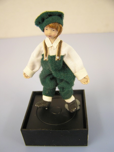 (image for) Little Boy in Green Pants and Hat by Maureen Thomas - Click Image to Close