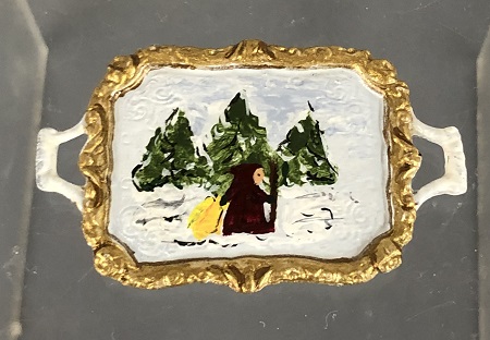 (image for) Handpainted Old St Nick Serving Tray - Click Image to Close
