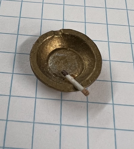 Ash Tray with Cigarette - Click Image to Close