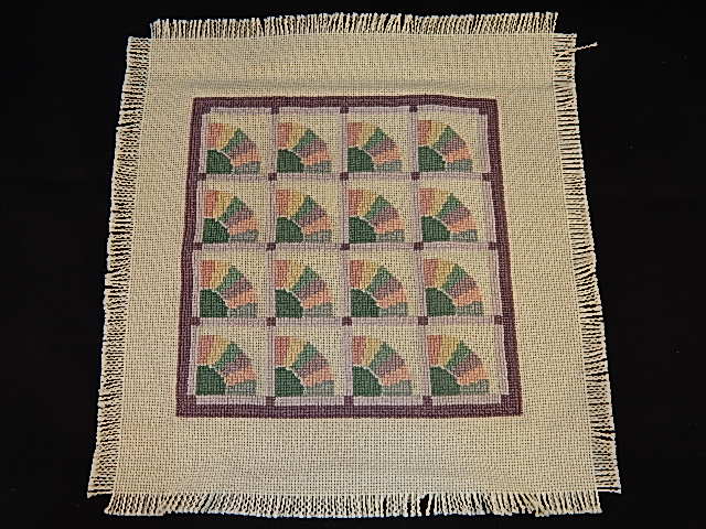 (image for) Cross-Stitched Bedding - Click Image to Close